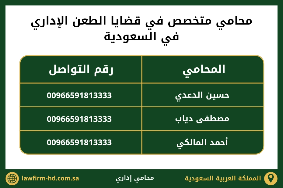 محامي متخصص في قضايا الطعن الإداري في السعودية